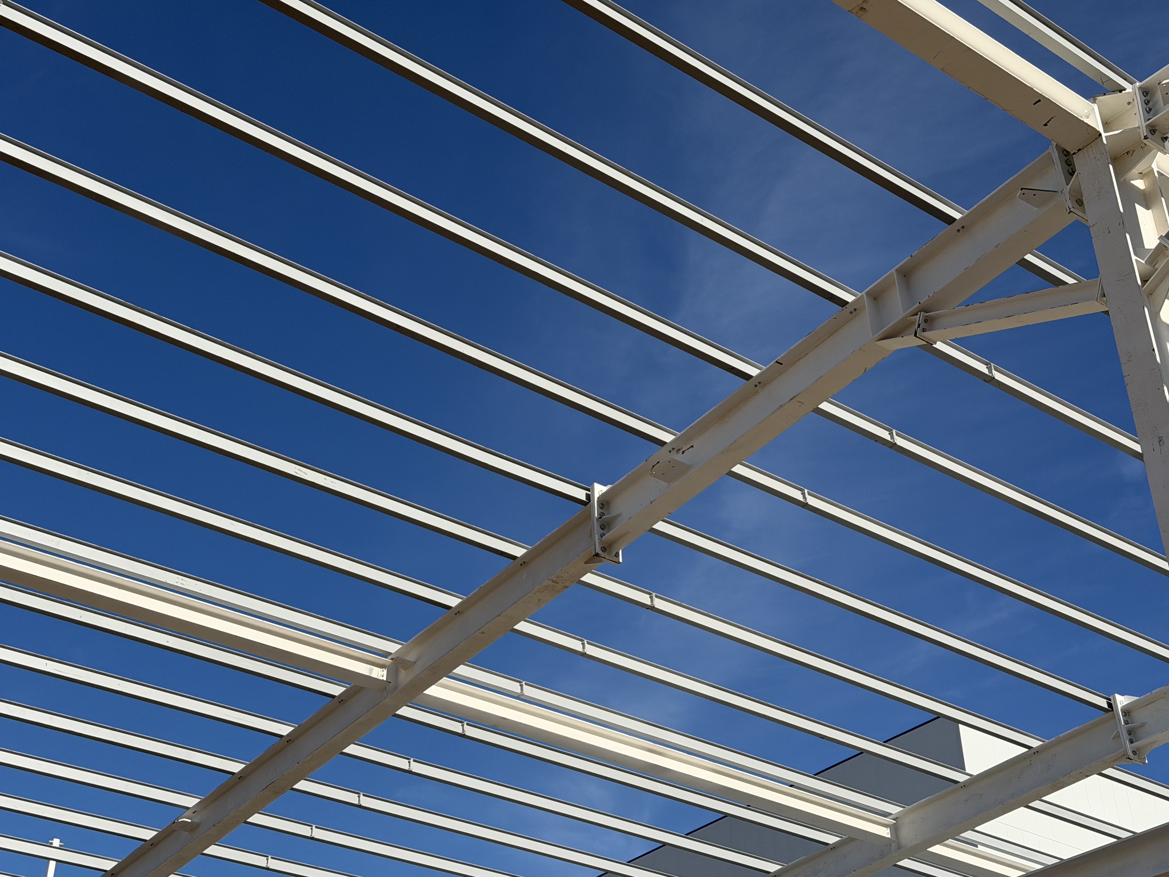 Estructura metálica de cubierta industrial — Montajes Donte